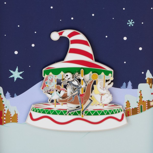 Candy Cane Carousel collector box Pin - DISNEY LOUNGEFLY The Nightmare Before Christmas