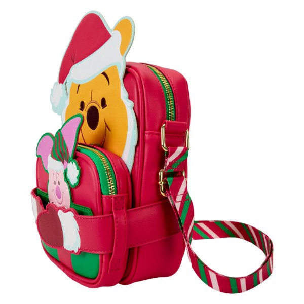 Santa Winnie & Piglet cosplay Crossbody Bag With Coin Bag - DISNEY LOUNGEFLY Winnie The Pooh