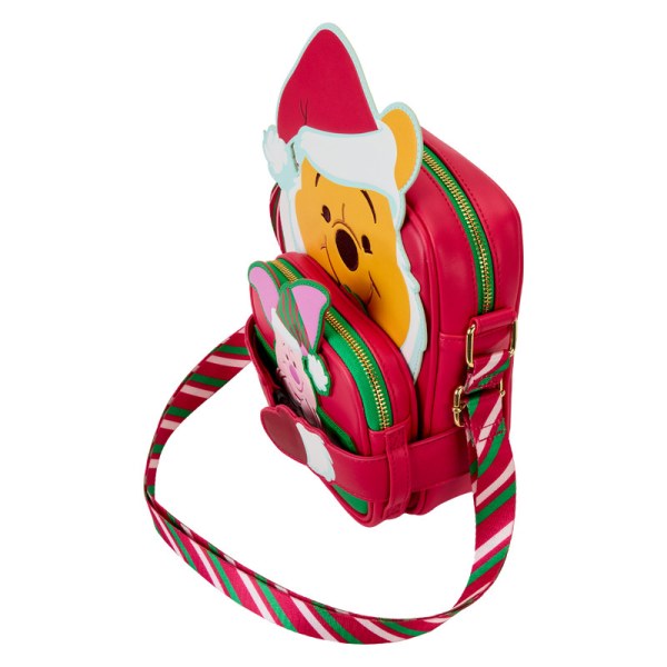 Santa Winnie & Piglet cosplay Crossbody Bag With Coin Bag - DISNEY LOUNGEFLY Winnie The Pooh