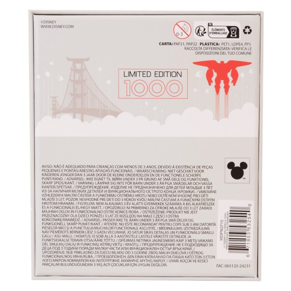 10th Anniversary Baymax loves San Fransokyo collector box Pin - DISNEY LOUNGEFLY Big Hero 6