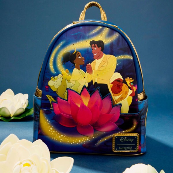 Tiana & Prince Naveen Glow Mini Backpack - DISNEY LOUNGEFLY The Princess and the Frog 15th Anniversary