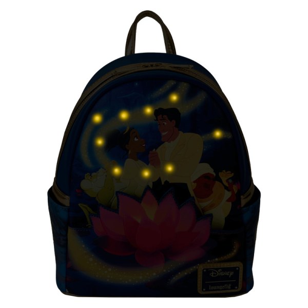 Tiana & Prince Naveen Glow Mini Backpack - DISNEY LOUNGEFLY The Princess and the Frog 15th Anniversary