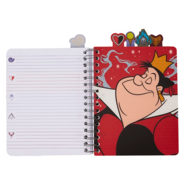 Iridescent Spiral Tab Journal - DISNEY LOUNGEFLY Villains