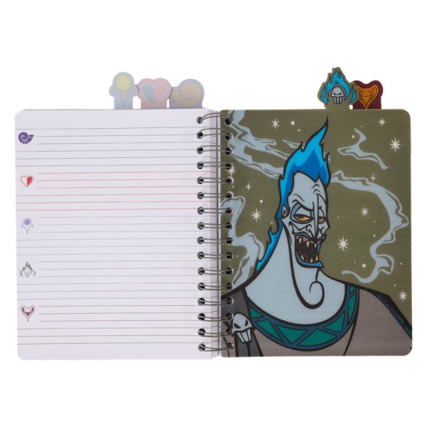 Iridescent Spiral Tab Journal - DISNEY LOUNGEFLY Villains