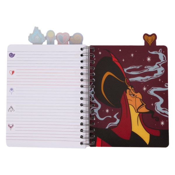 Iridescent Spiral Tab Journal - DISNEY LOUNGEFLY Villains