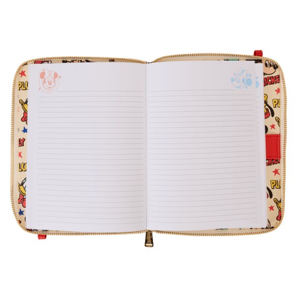 Mickey & Friends Refillable Crossbody Journal - DISNEY LOUNGEFLY
