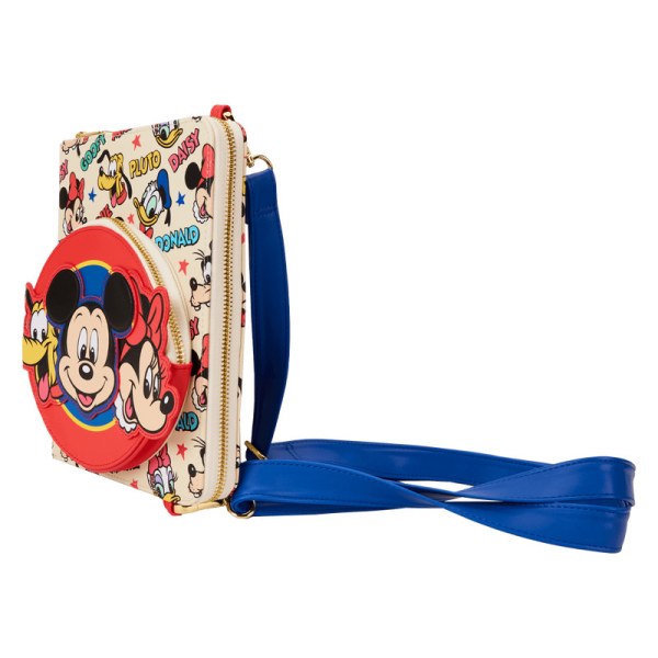 Mickey & Friends Refillable Crossbody Journal - DISNEY LOUNGEFLY