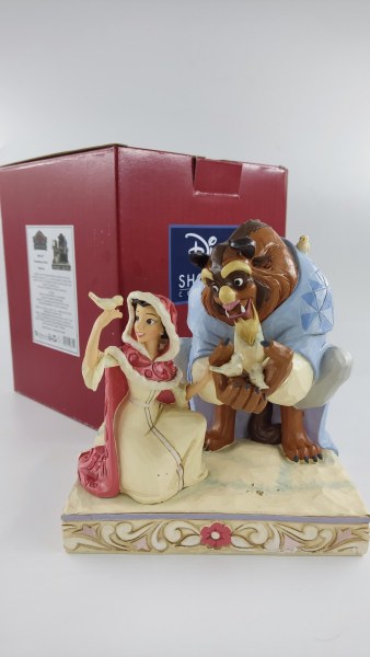 Belle and The Beast White Woodland - DISNEY TRADITIONS