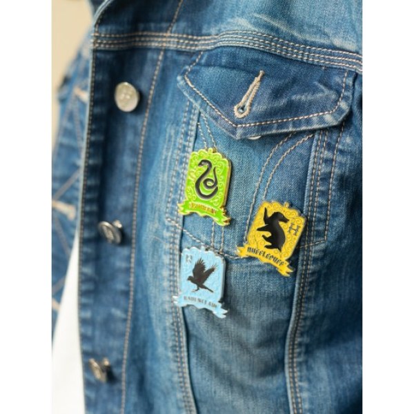 SET OF 4 HOGWARTS HOUSE PINS - HARRY POTTER