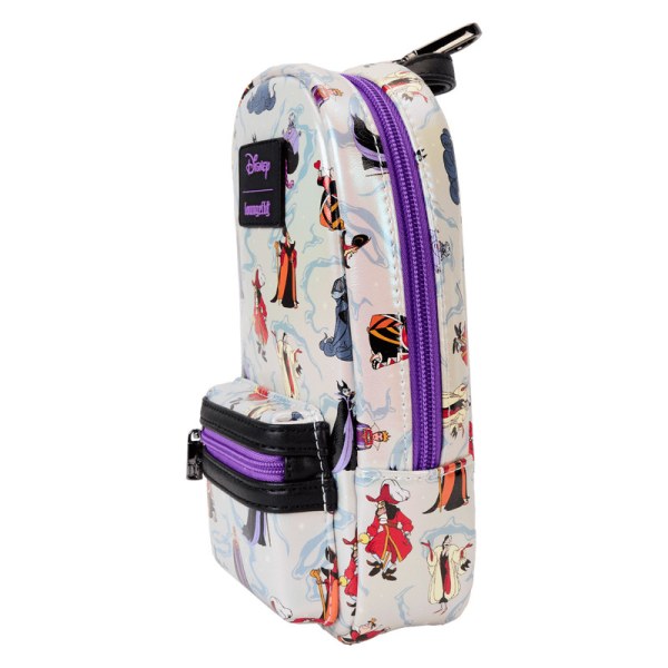 Villains Iridescent  Mini Backpack Pencil Case - DISNEY LOUNGEFLY
