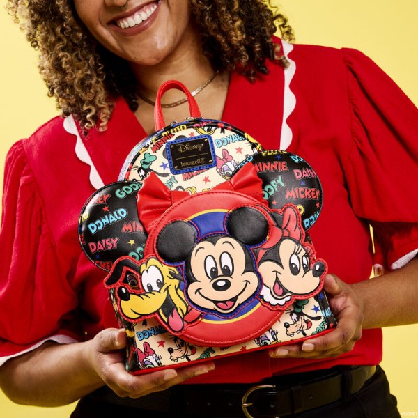 Mickey & Friends mini backpack with ear headband - DISNEY LOUNGEFLY
