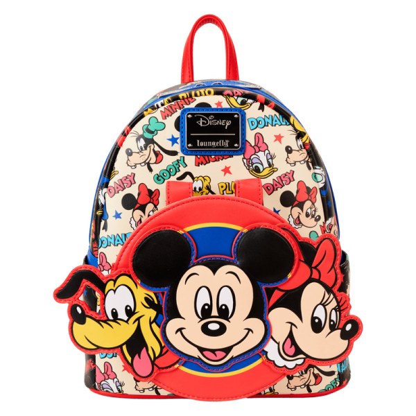 Mickey & Friends mini backpack with ear headband - DISNEY LOUNGEFLY