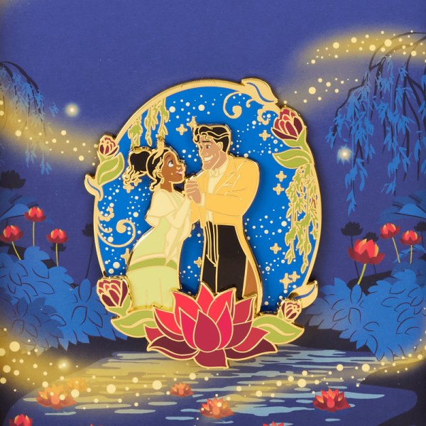 Tiana & Naveen glow collector box Pin - DISNEY LOUNGEFLY The Princess and the Frog 15th Anniversary