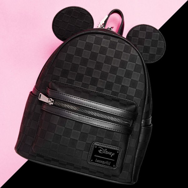 Mickey Mouse checkered texture mini backpack - DISNEY LOUNGEFLY