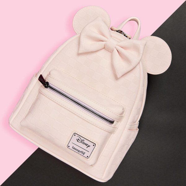 Minnie Mouse checkered texture mini backpack - DISNEY LOUNGEFLY