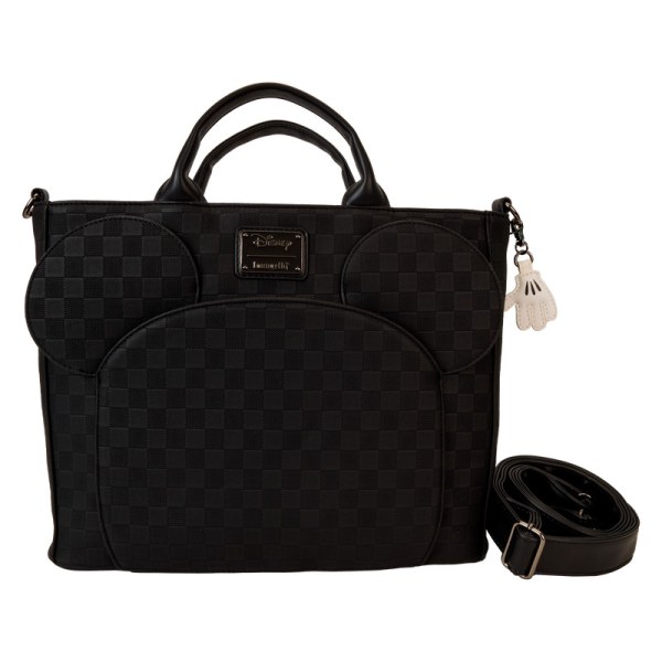 Mickey Mouse checkered texture convertible backpack & Tote Bag - DISNEY LOUNGEFLY