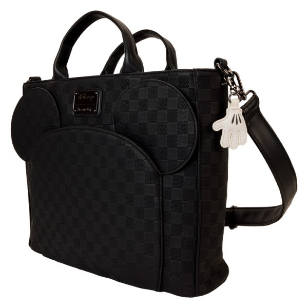 Mickey Mouse checkered texture convertible backpack & Tote Bag - DISNEY LOUNGEFLY