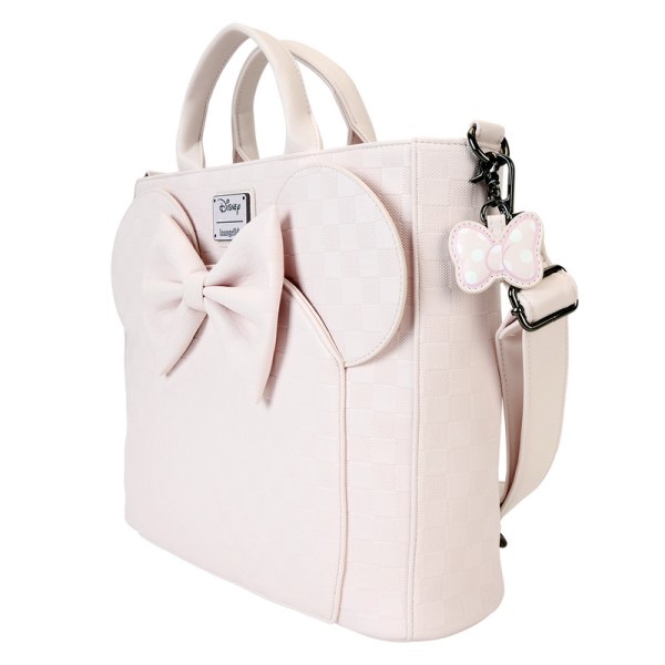 Minnie Mouse checkered texture convertible backpack & Tote Bag - DISNEY LOUNGEFLY