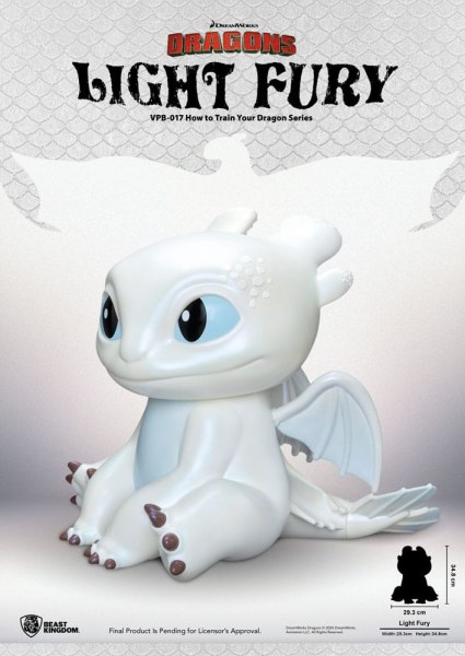 Dragons money box Funktional Figure Light Fury 35 cm