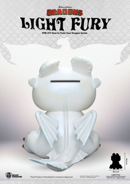 Dragons money box Funktional Figure Light Fury 35 cm