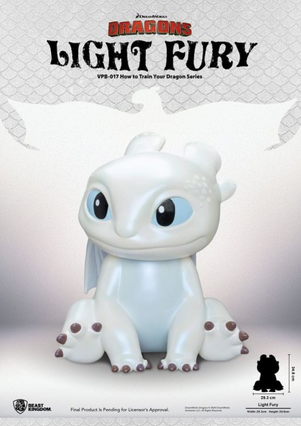 Dragons money box Funktional Figure Light Fury 35 cm