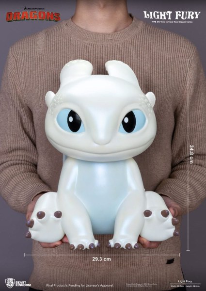 Dragons money box Funktional Figure Light Fury 35 cm
