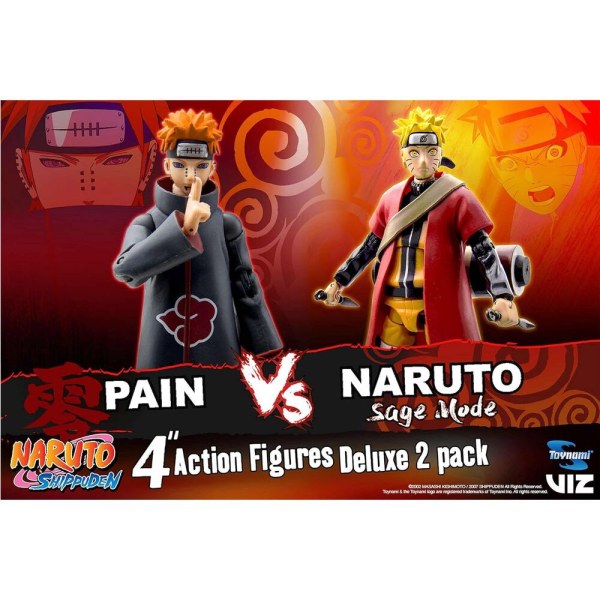 Naruto vs Pain Sage Mode set figures - Naruto Shippuden 25th Anniversary