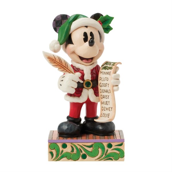 Santa Mickey with List - Disney Traditions