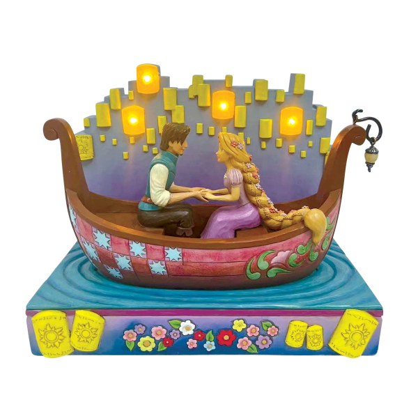 Tangled Boat with LED Lanterns - Disney Traditions