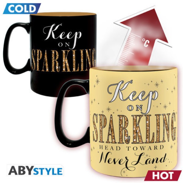 Mug Heat Change Glitter Bell - Disney