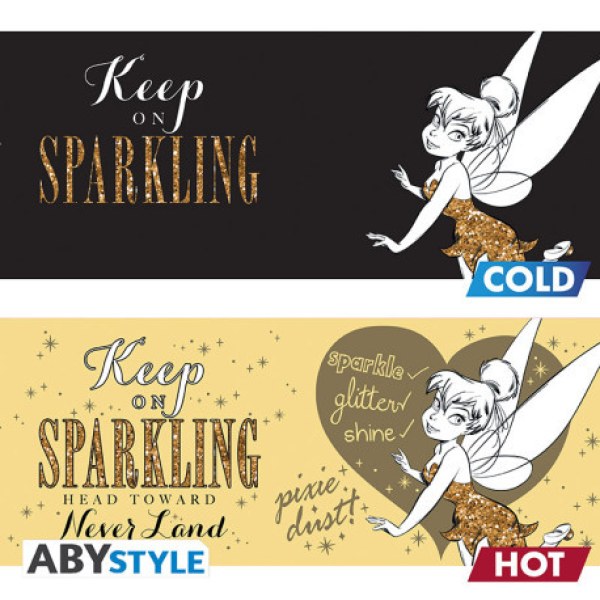 Mug Heat Change Glitter Bell - Disney