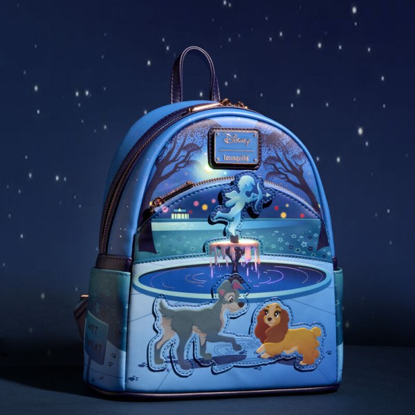 Lady and the Tramp 70th Anniversary Mini Backpack - DISNEY LOUNGEFLY