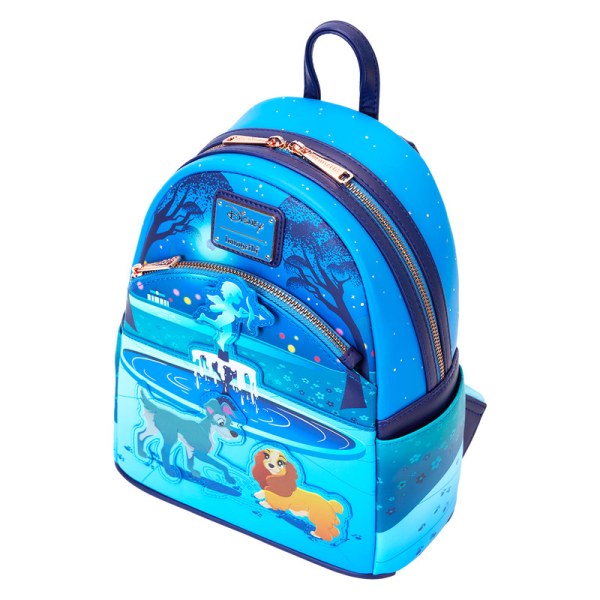Lady and the Tramp 70th Anniversary Mini Backpack - DISNEY LOUNGEFLY