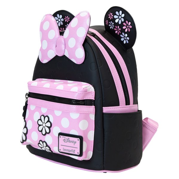Minnie Mouse Floral Rock The Dots Mini Backpack - DISNEY LOUNGEFLY