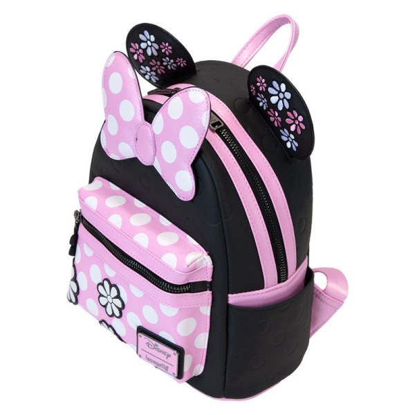 Minnie Mouse Floral Rock The Dots Mini Backpack - DISNEY LOUNGEFLY
