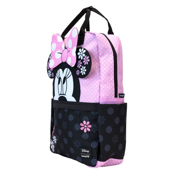 Minnie Mouse Floral Rock The Dots Nylon Backpack - DISNEY LOUNGEFLY