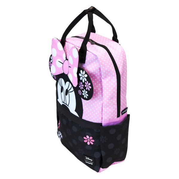 Minnie Mouse Floral Rock The Dots Nylon Backpack - DISNEY LOUNGEFLY