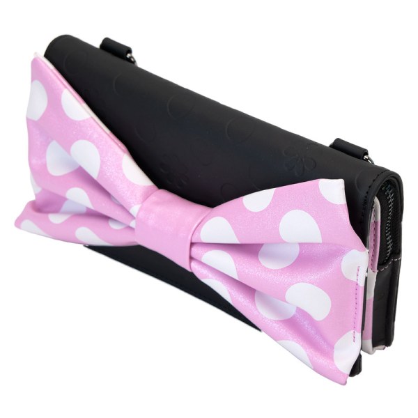 Minnie Mouse Floral Rock The Dots Clutch Crossbody Bag - DISNEY LOUNGEFLY