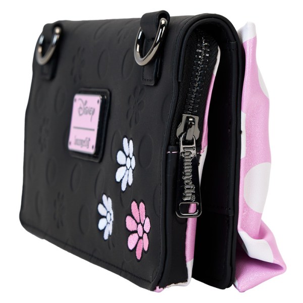 Minnie Mouse Floral Rock The Dots Clutch Crossbody Bag - DISNEY LOUNGEFLY