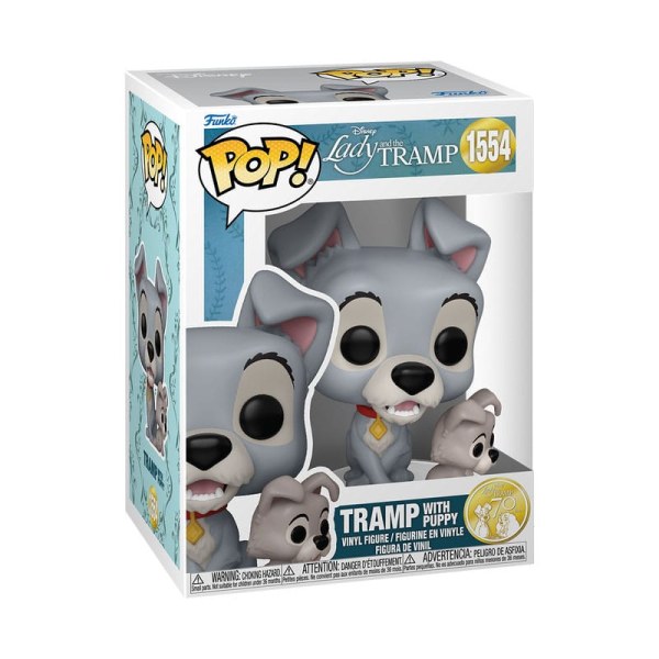FUNKO POP! 1554 Tramp with puppy - Disney Lady and the Tramp