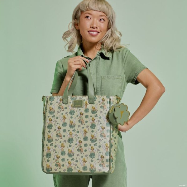 Leaf Clover Tote Bag With Coin Bag - DISNEY LOUNGEFLY Tinkerbell 4