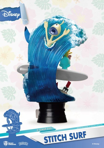 Disney Summer Series PVC diorama D-Stage Stitch Surf 15 cm