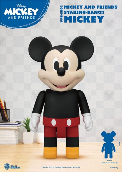 Disney Syaking Bang Mickey and Friends Mickey 48cm Vinyl Piggy Bank