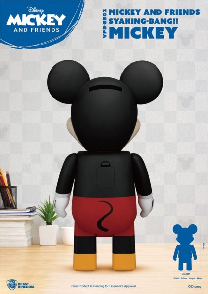 Disney Syaking Bang Mickey and Friends Mickey 48cm Vinyl Piggy Bank