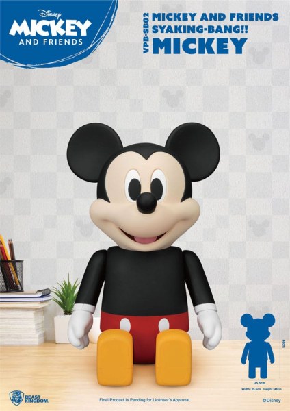 Disney Syaking Bang Mickey and Friends Mickey 48cm Vinyl Piggy Bank
