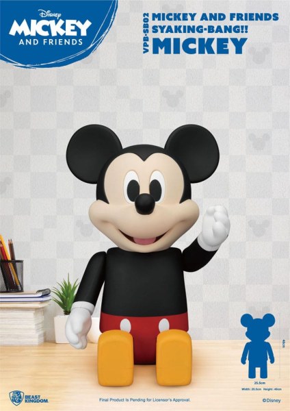 Disney Syaking Bang Mickey and Friends Mickey 48cm Vinyl Piggy Bank