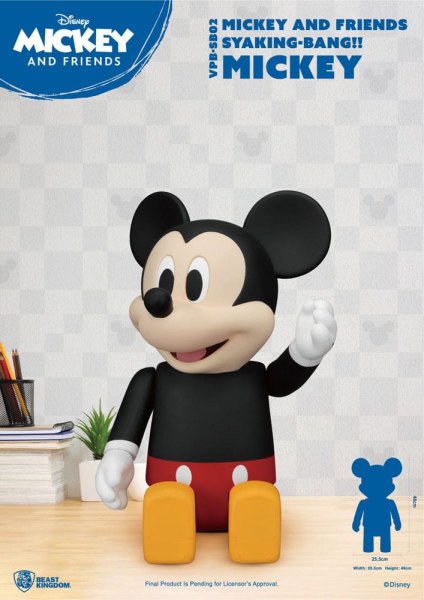 Disney Syaking Bang Mickey and Friends Mickey 48cm Vinyl Piggy Bank