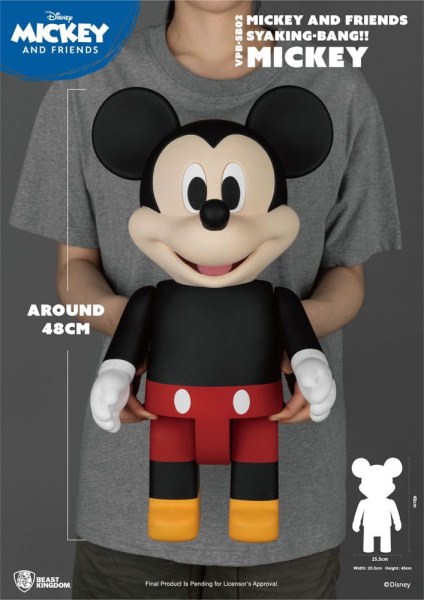 Disney Syaking Bang Mickey and Friends Mickey 48cm Vinyl Piggy Bank
