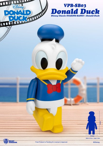 Disney Syaking Bang Mickey and Friends Donald Duck Vinyl Piggy Bank 53 cm