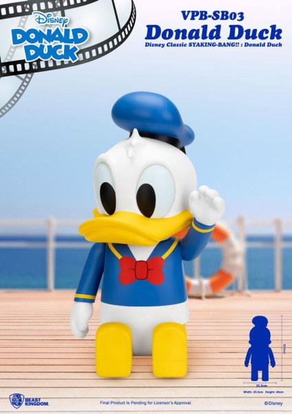 Disney Syaking Bang Mickey and Friends Donald Duck Vinyl Piggy Bank 53 cm